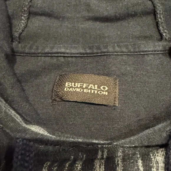 SALE🎉 Buffalo David Bitton Blue Striped Hoodie - Picture 3 of 3